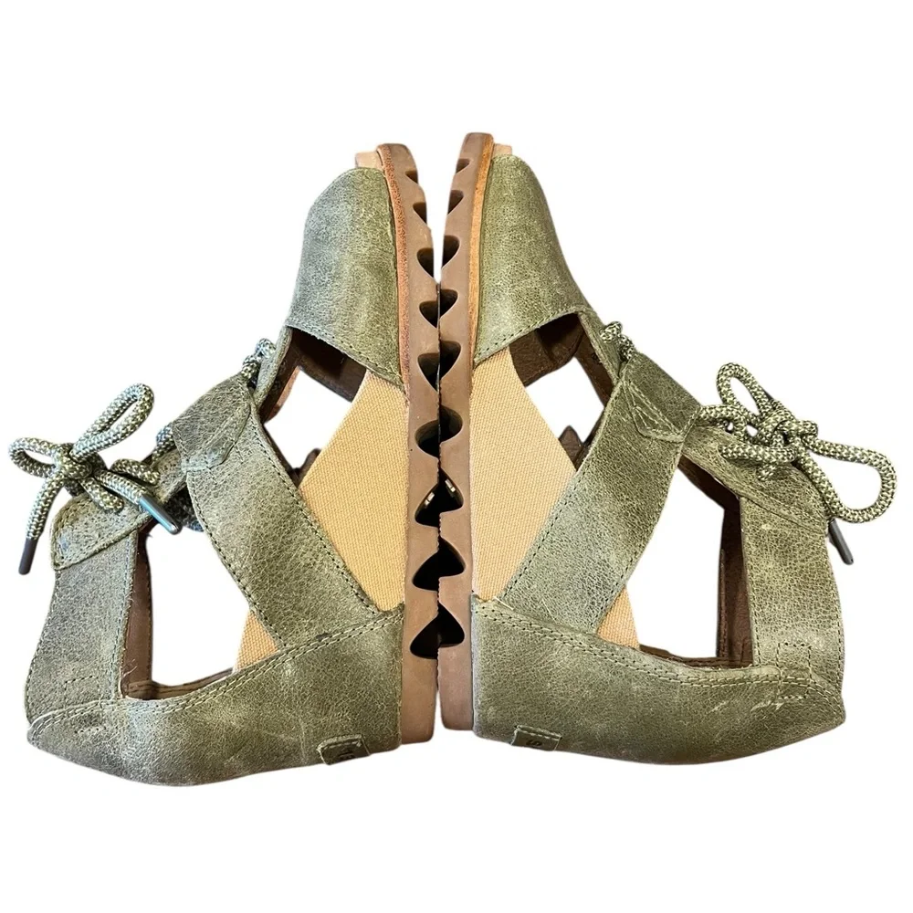 SOREL Olive Drab Joanie Lace‎ Wedge Sandal
